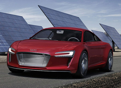 Audi R8 e-Tron electric powered concept car